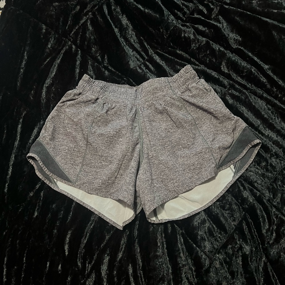 Gray Lululemon hotty hot shorts